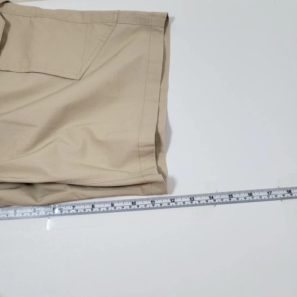 CQR Tactical Cargo Shorts Mens 38 Tan Excellent Ripstop‎ Hiking Work Utility